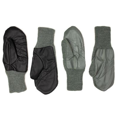 Swiss Wool Mittens w/Leather Palms - Mixed Colors | Issued, , large