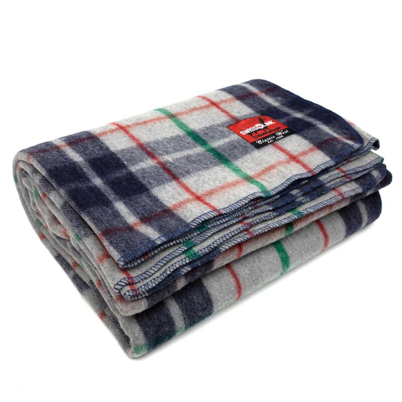 Classic Wool Plaid Blanket, , large image number 5