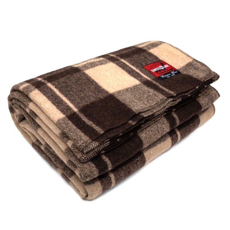Classic Wool Plaid Blanket, , large image number 3