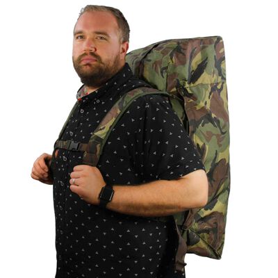 Dutch Army Woodland Backpack Duffel Bag, , large