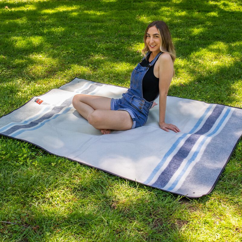 Classic Wool Picnic Blanket | Arctic Shawl, , large image number 1